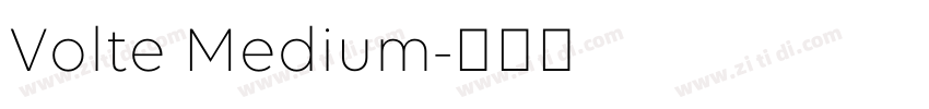 Volte Medium字体转换